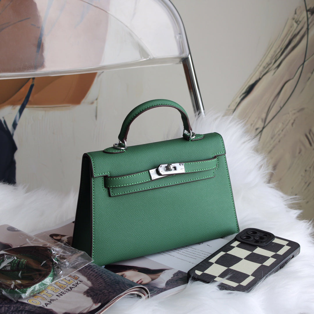 Aliexpress Hot-Selling Candy-Colored Kelly Bag, European and American Fashion Women's Handbag, High-End Single Shoulder Crossbody Bag for Women0