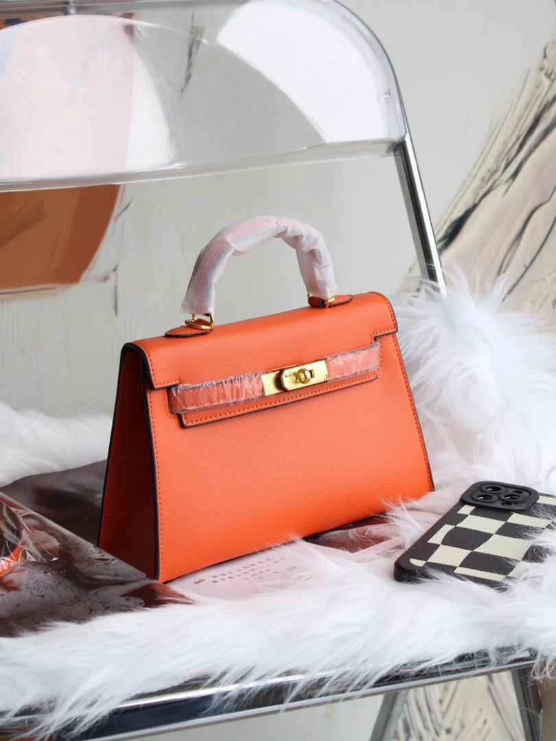Aliexpress Hot-Selling Candy-Colored Kelly Bag, European and American Fashion Women's Handbag, High-End Single Shoulder Crossbody Bag for Women0