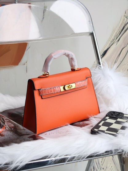 Aliexpress Hot-Selling Candy-Colored Kelly Bag, European and American Fashion Women's Handbag, High-End Single Shoulder Crossbody Bag for Women0